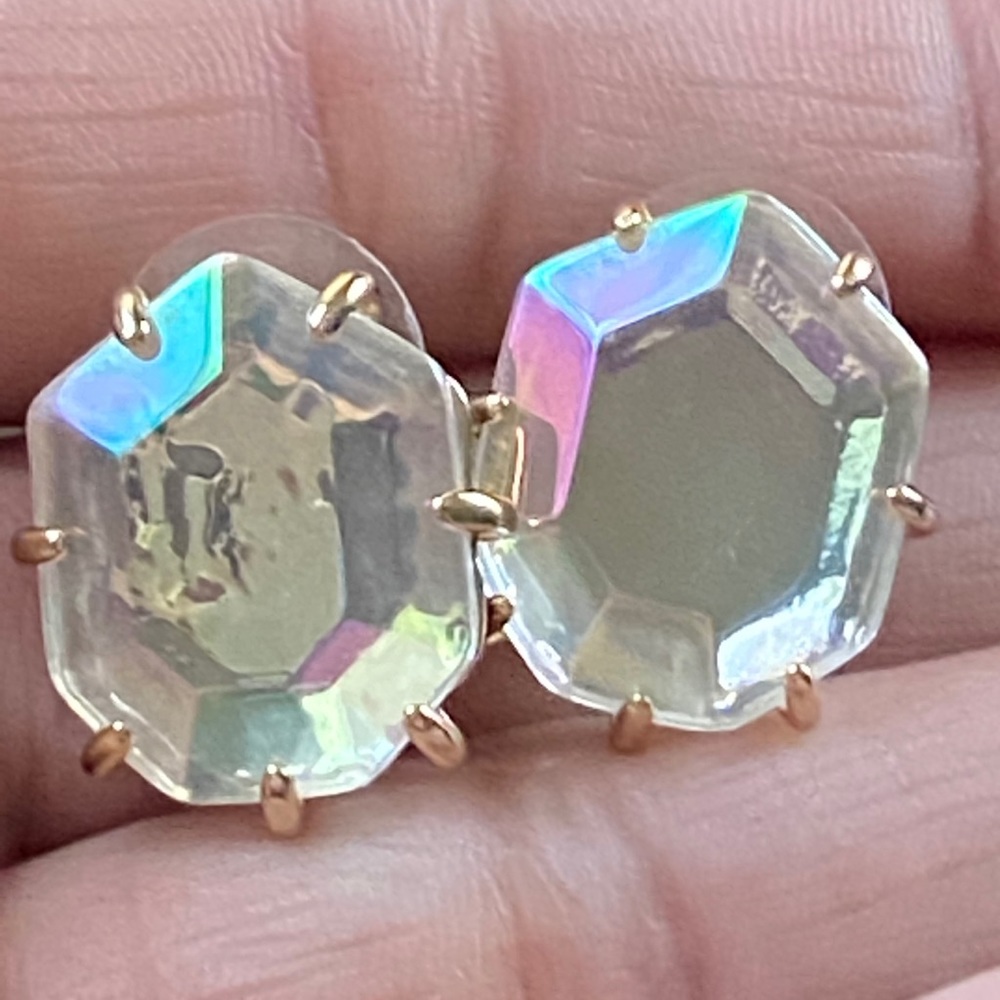 Kendra Scott Morgans- Clear Iridescent